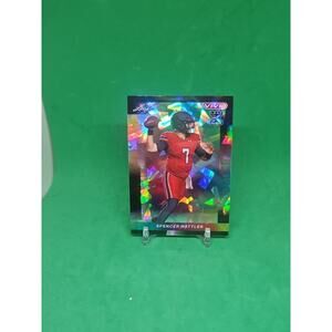 SPENCER RATTLER 2024 LEAF VIVID CRACKED ICE ROOKIE CARD #124 /5